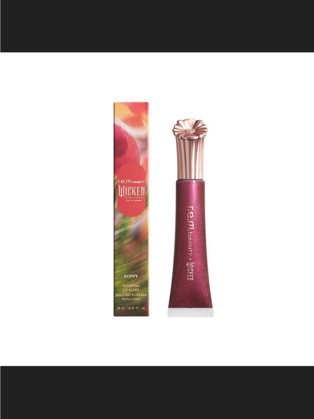 Limited Edition r.e.m. beauty Wicked Poppy Plumping Lip Gloss- Pretty as a Poppy